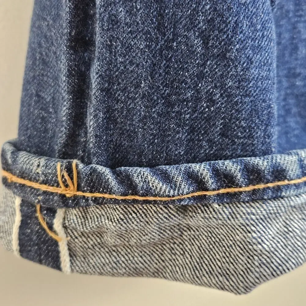 Vintage 60s Levi's 502 Jean Selvedge 36x30 FIT 36X27 Dark Rare #16 Button